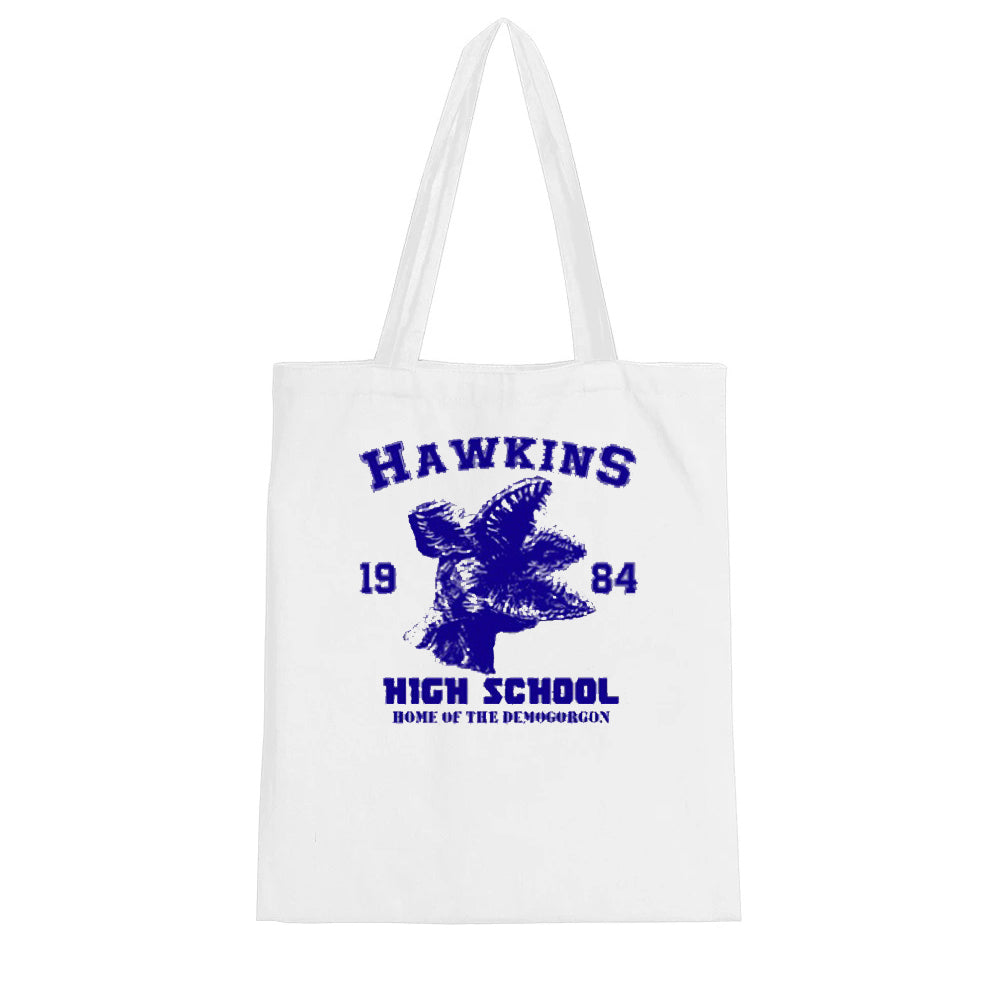Tote bag Stranger Things Hawkins High School 1984 vu de face