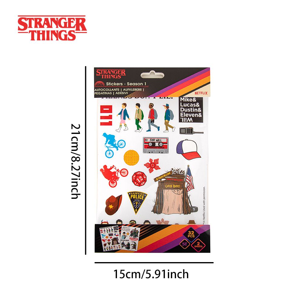 Planches de stickers Stranger Things saison 1 – visuel 2