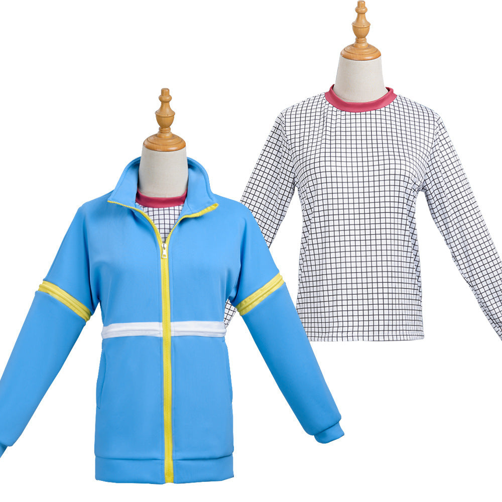 Ensemble cosplay Stranger Things Max Mayfield veste et haut vu de face