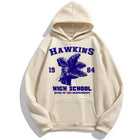 Sudadera beige Stranger Things Hawkins High School 1984 Home of the Demogorgon