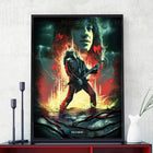 Póster Stranger Things Eddie y su guitarra