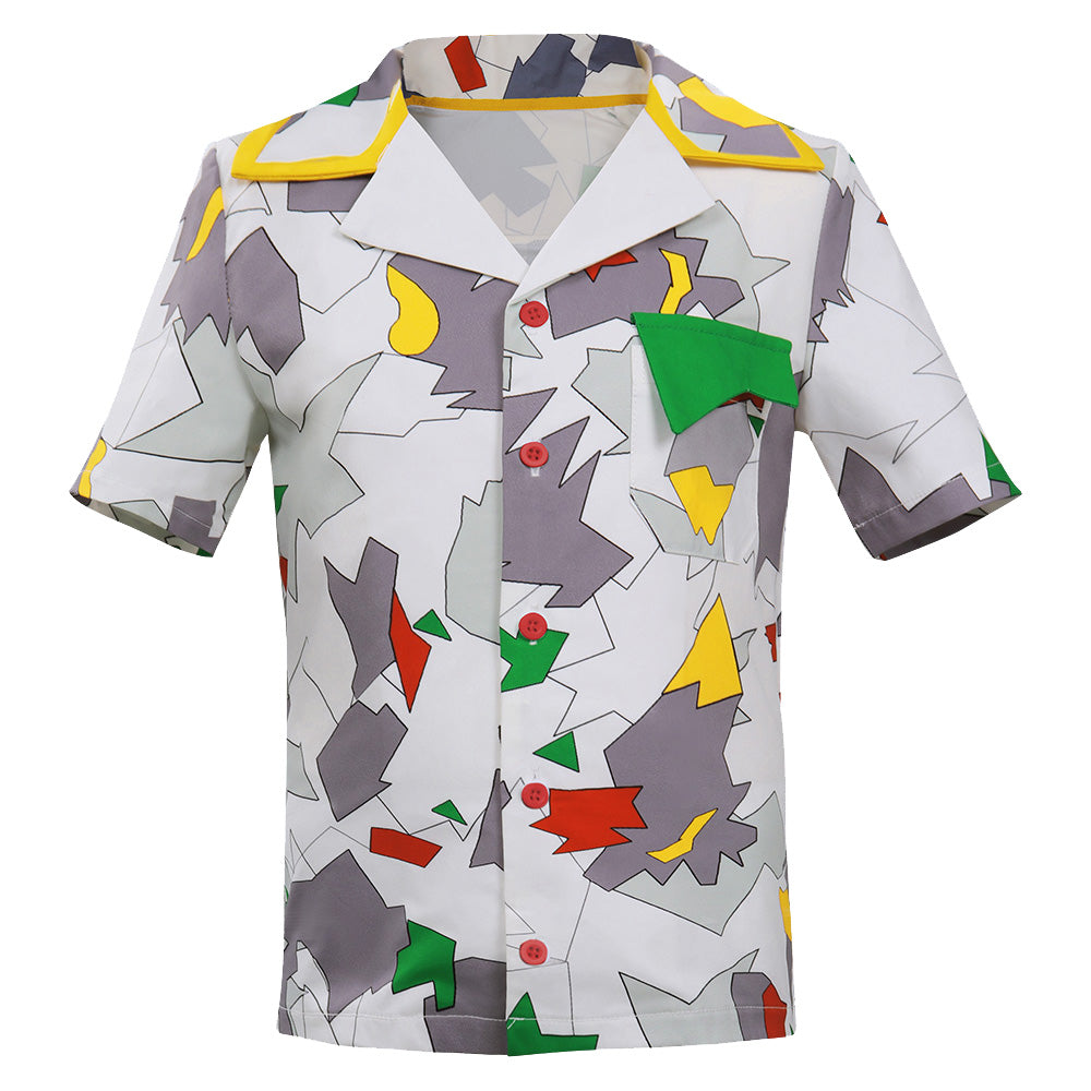 Chemise à motifs Stranger Things Hellfire saison 4 vu de face