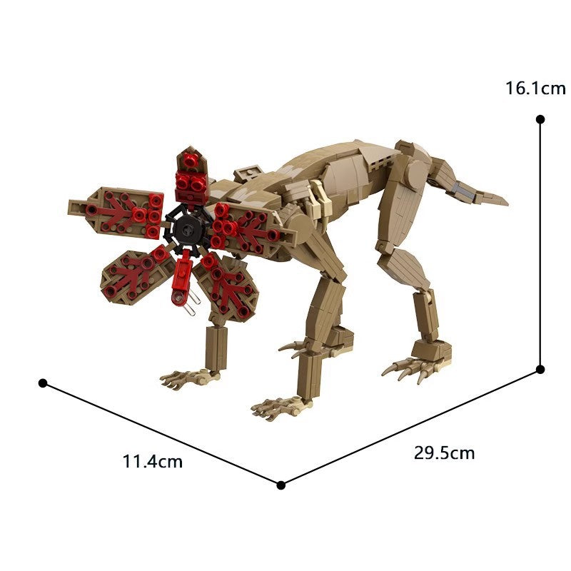 Demogorgon articulé Stranger Things à construire 472 pièces vu de face
