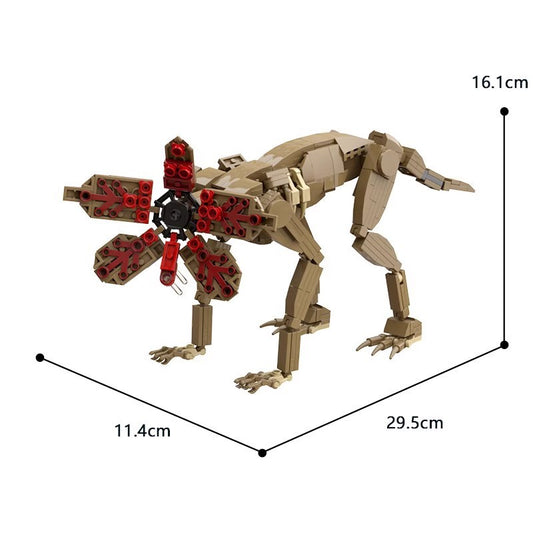Demogorgon articulé Stranger Things à construire 472 pièces vu de face