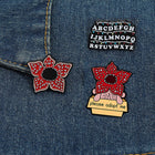 Pack de 3 pins Stranger Things pared alfabeto y Demogorgon