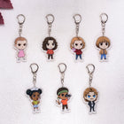 Pack de 7 llaveros acrílicos Stranger Things personajes dibujados