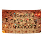 Tapiz bandera Stranger Things pared alfabeto papel pintado