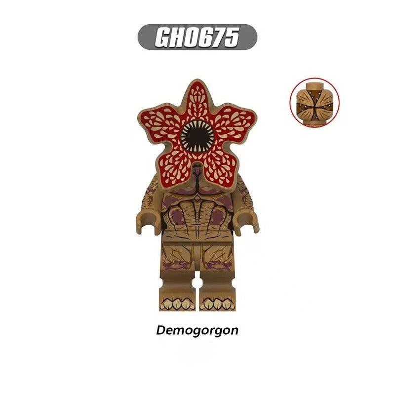 Mini figurine à construire Stranger Things Demogorgon brun vu de face