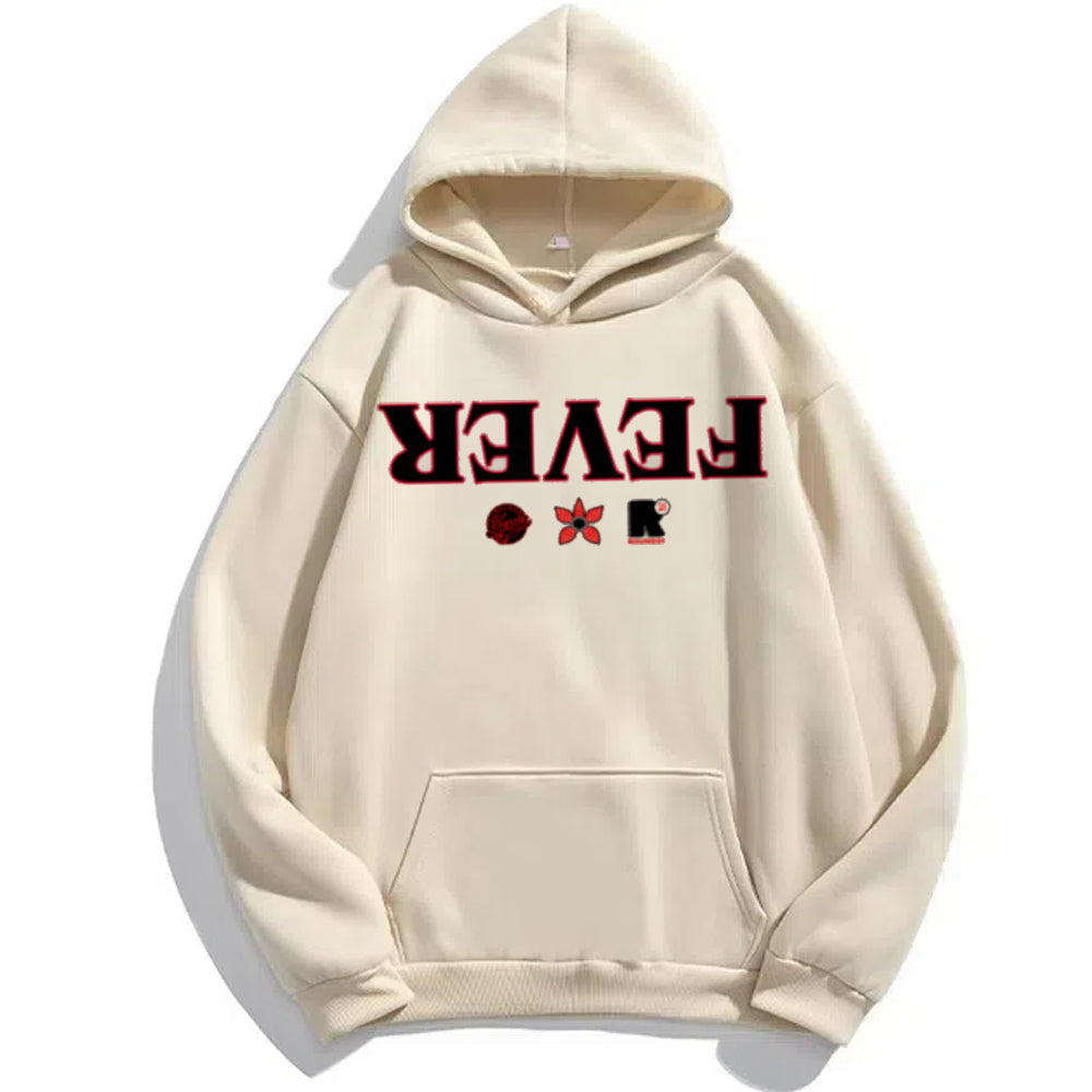 Pull beige Stranger Things Demogorgon Fever vu de face
