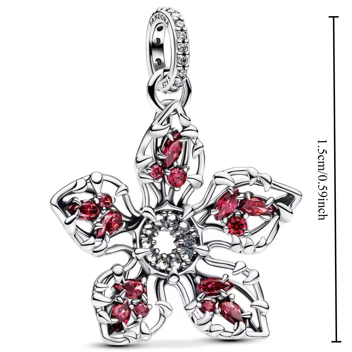 Charm Stranger Things fleur du Demogorgon vu de face