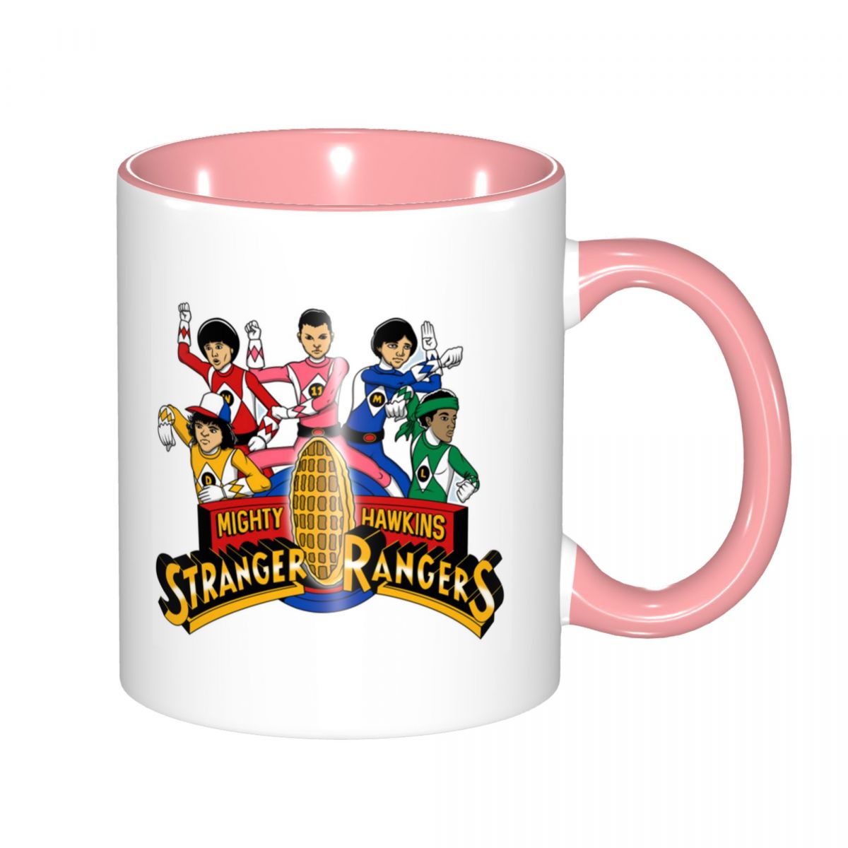Mug Stranger Things Mighty Hawkins Rangers – coloris Rose