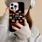Funda iPhone mate Stranger Things pegatinas de la pandilla