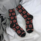 Calcetines Stranger Things motivo Demogorgon rojo