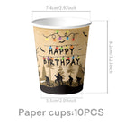 Vasos de cartón Stranger Things kraft (pack de 10)