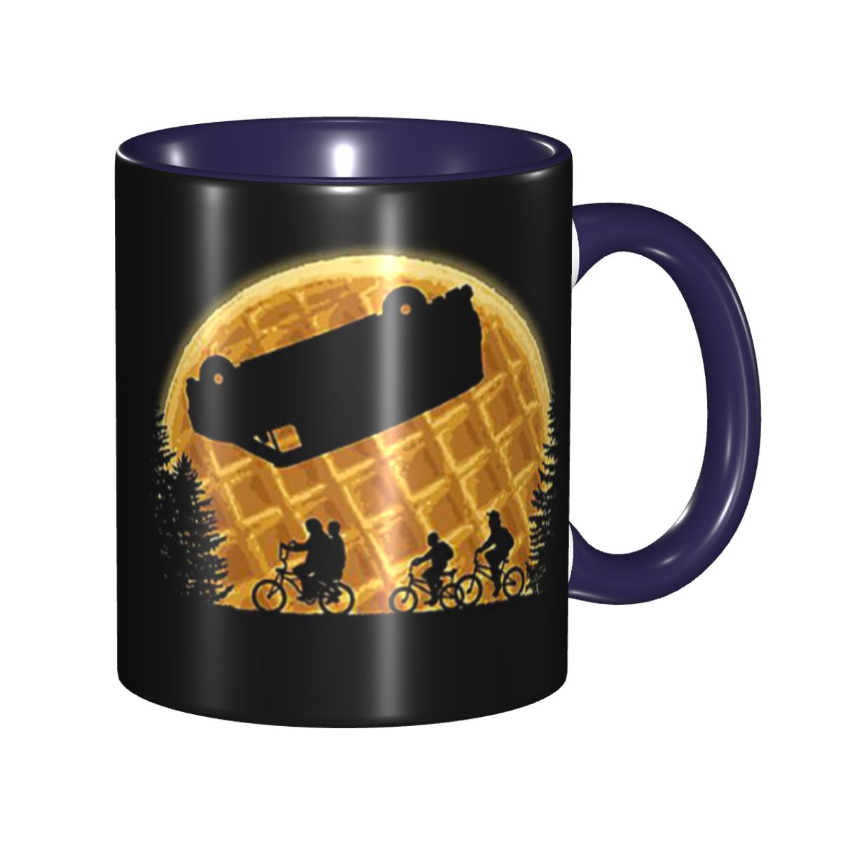 Mug Stranger Things la lune aux gaufres – coloris Bleu marine