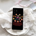 Funda Samsung mate Stranger Things pegatinas de la pandilla