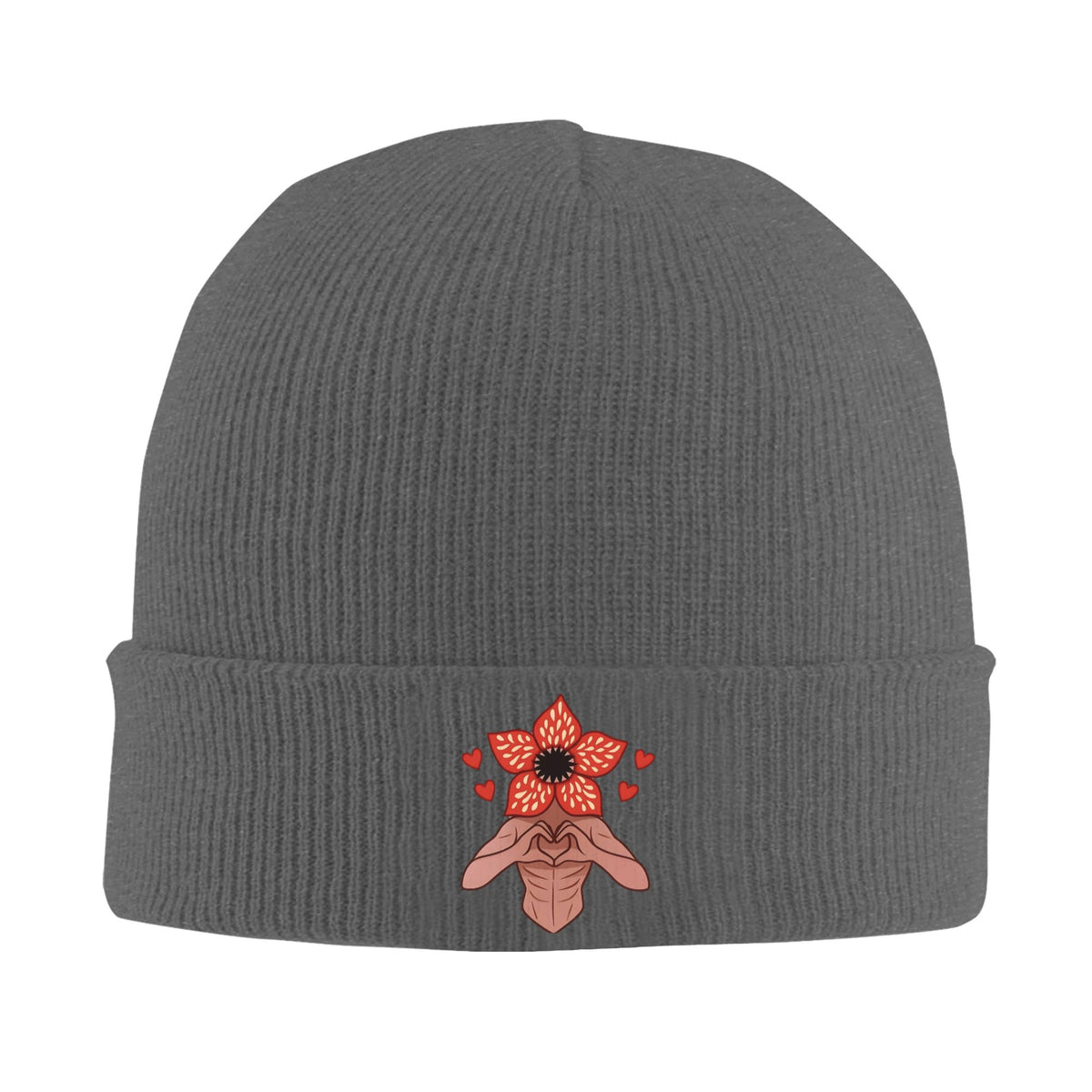 Bonnet Stranger Things Demogorgon brodé – coloris Gris foncé