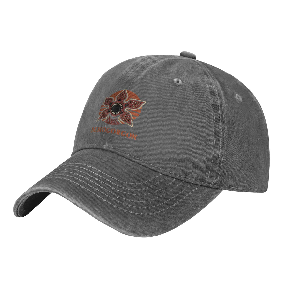 Casquette délavée Stranger Things Demogorgon grunge – coloris Gris