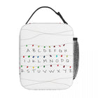 Bolsa térmica Stranger Things guirnalda alfabeto en blanco