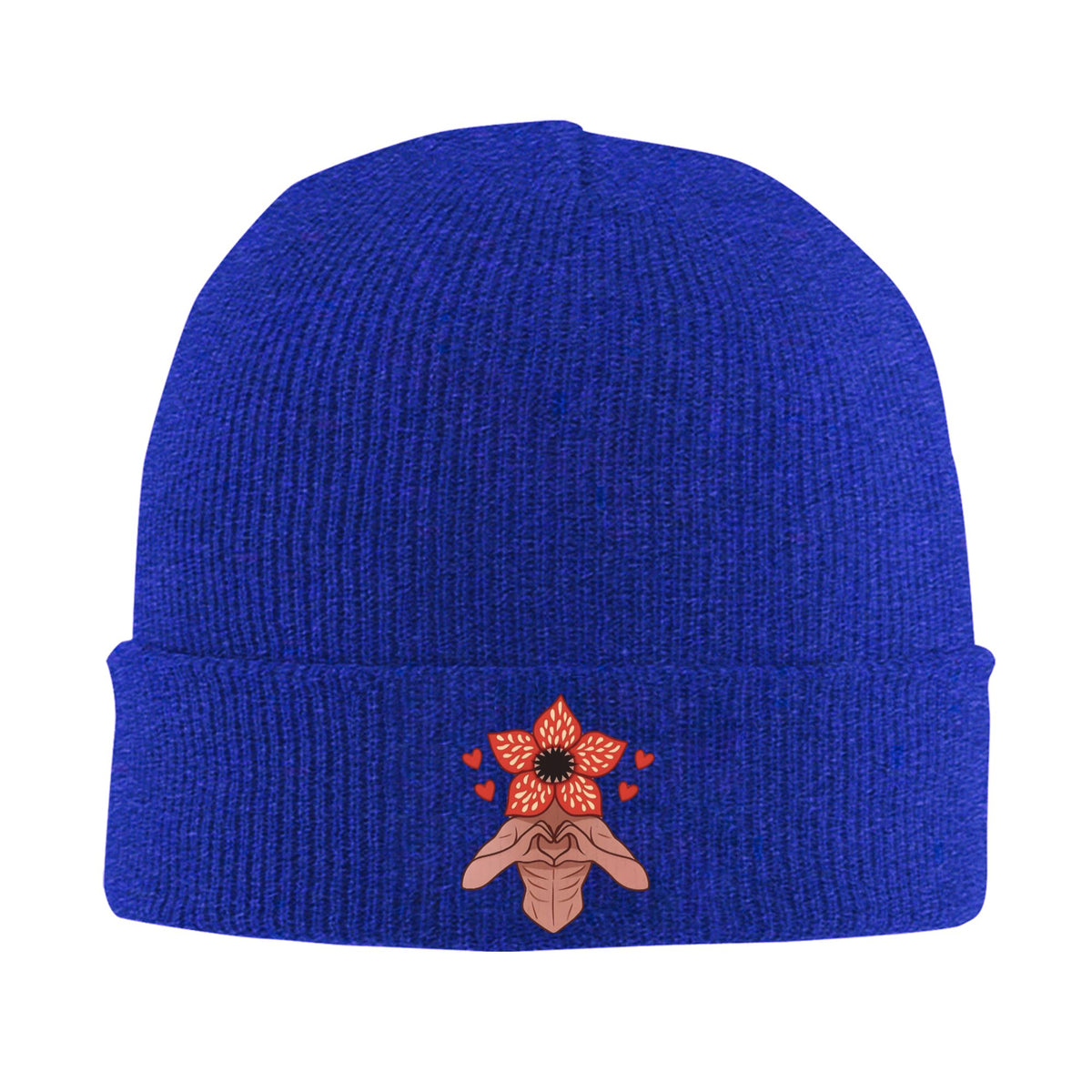Bonnet Stranger Things Demogorgon brodé – coloris Bleu