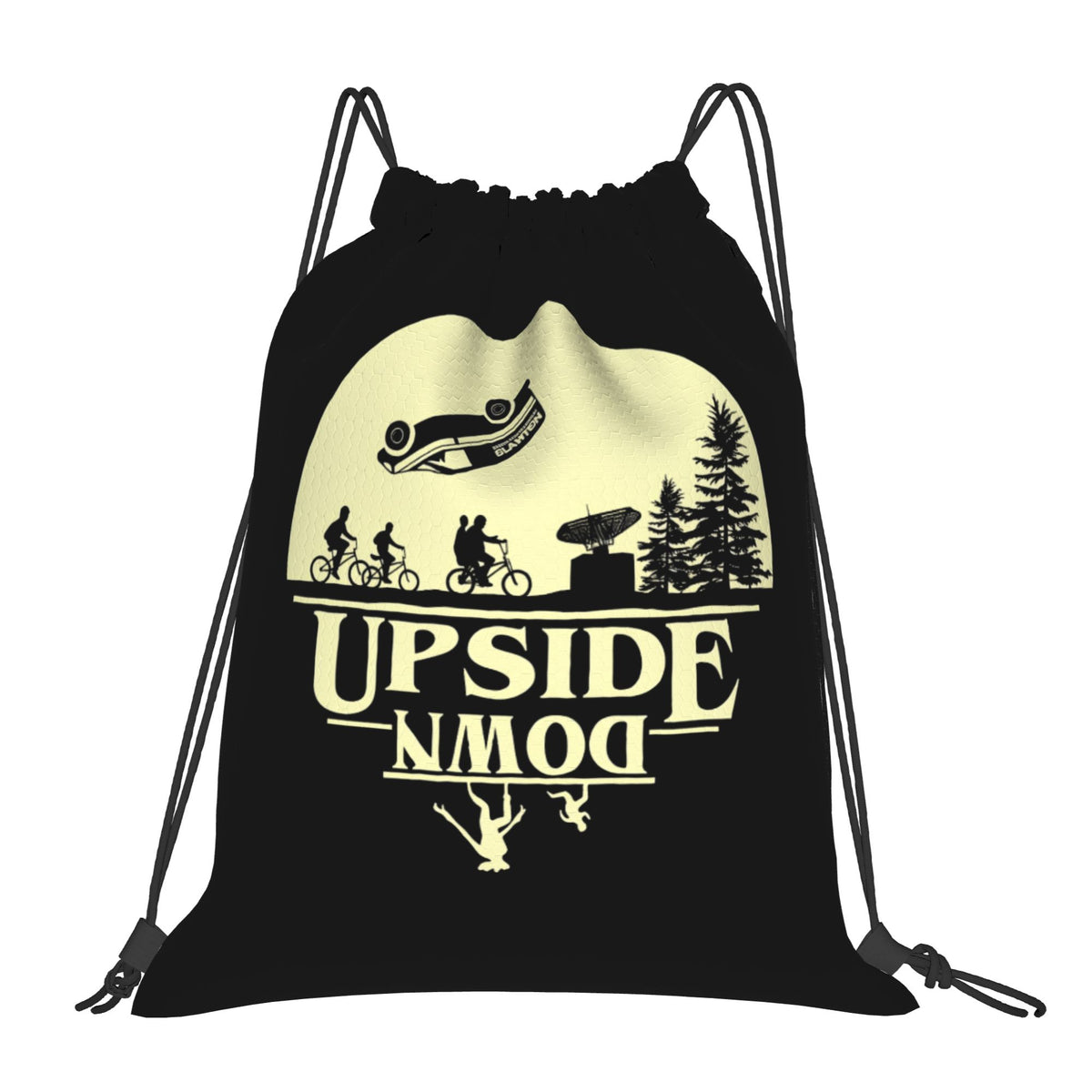 Sac à cordon Stranger Things Upside Down vu de face
