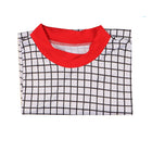 Camisa de cuadros cuello rojo Stranger Things estilo Max Mayfield