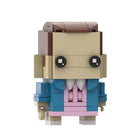 Figura cabezona para construir Stranger Things Once con vestido rosa