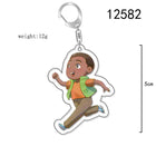 Llavero chibi Stranger Things Lucas Sinclair corriendo