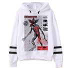 Sudadera blanca Stranger Things anatomía del Demogorgon