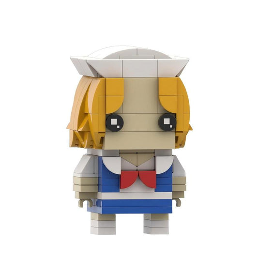 Figurine grosse tête à construire Stranger Things Robin Buckley Scoops Ahoy vu de face