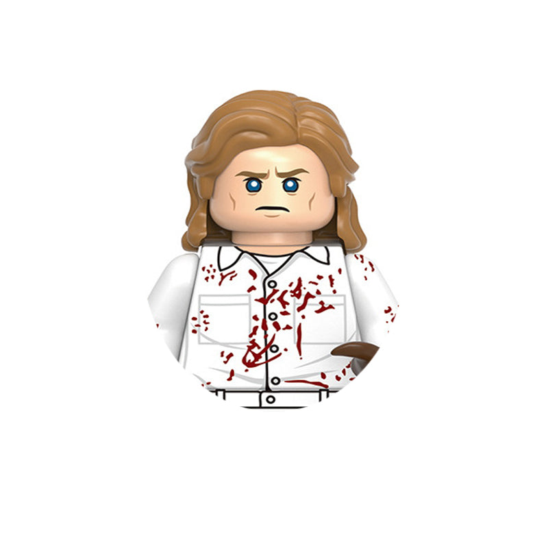 Mini figurine à construire Stranger Things chemise ensanglantée vu de face