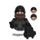 Minifigura para construir Stranger Things Jim Hopper con barba