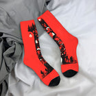 Calcetines Stranger Things siluetas rojas