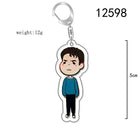 Llavero chibi Stranger Things niño moreno sudadera azul