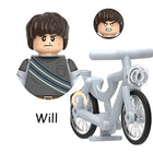 Minifigura para construir Stranger Things Will Byers en bici