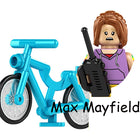 Minifigura para construir Stranger Things Max Mayfield en bici