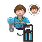 Minifigura para construir Stranger Things Max Mayfield y sus frascos