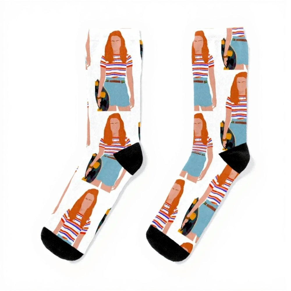 Chaussettes Stranger Things Max Mayfield vu de face