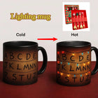 Taza térmica que cambia de color Stranger Things guirnalda de Navidad Stranger Lights