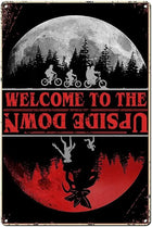 Placa de metal Stranger Things Welcome to the Upside Down