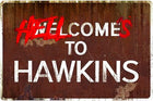Placa de metal Stranger Things Welcome to Hawkins