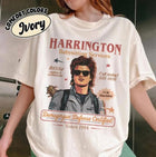 Camiseta de mujer oversize Stranger Things Harrington Babysitting Services