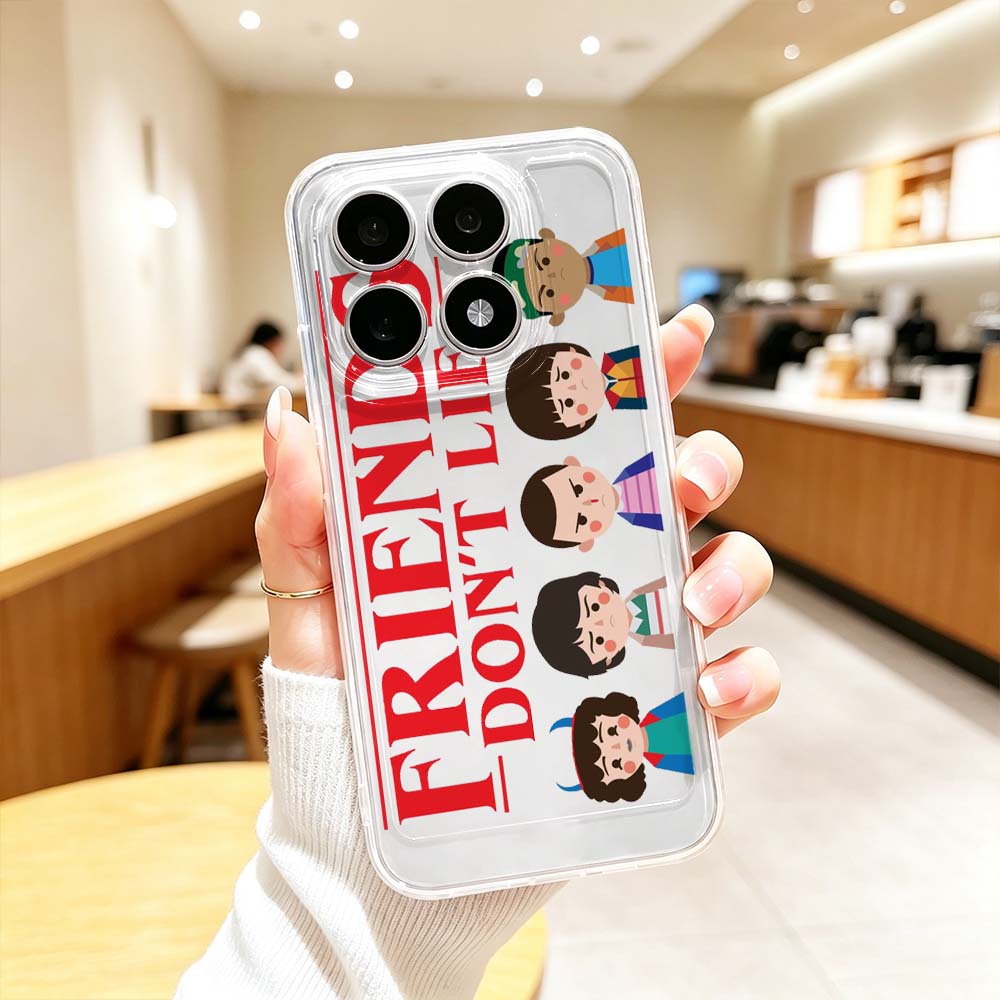 Coque Xiaomi transparente Stranger Things Friends Don't Lie – visuel 2