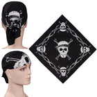 Bandana Stranger Things calavera blanca estilo Eddie Munson