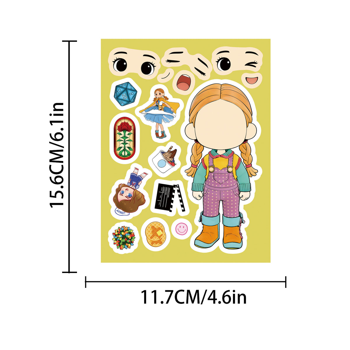 Stickers Stranger Things visages à composer Max et Vecna (8 planches) – visuel 3