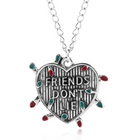 Collar Stranger Things corazón guirnalda