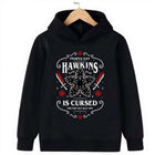 Sudadera con capucha infantil Stranger Things Hawkins Is Cursed