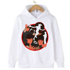 Sudadera infantil Stranger Things Demogorgon círculo rojo blanco