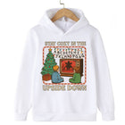 Sudadera infantil Stranger Things Stay Cosy in the Upside Down blanca