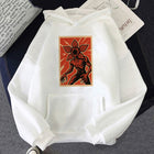 Sudadera con capucha blanca Stranger Things póster del Demogorgon